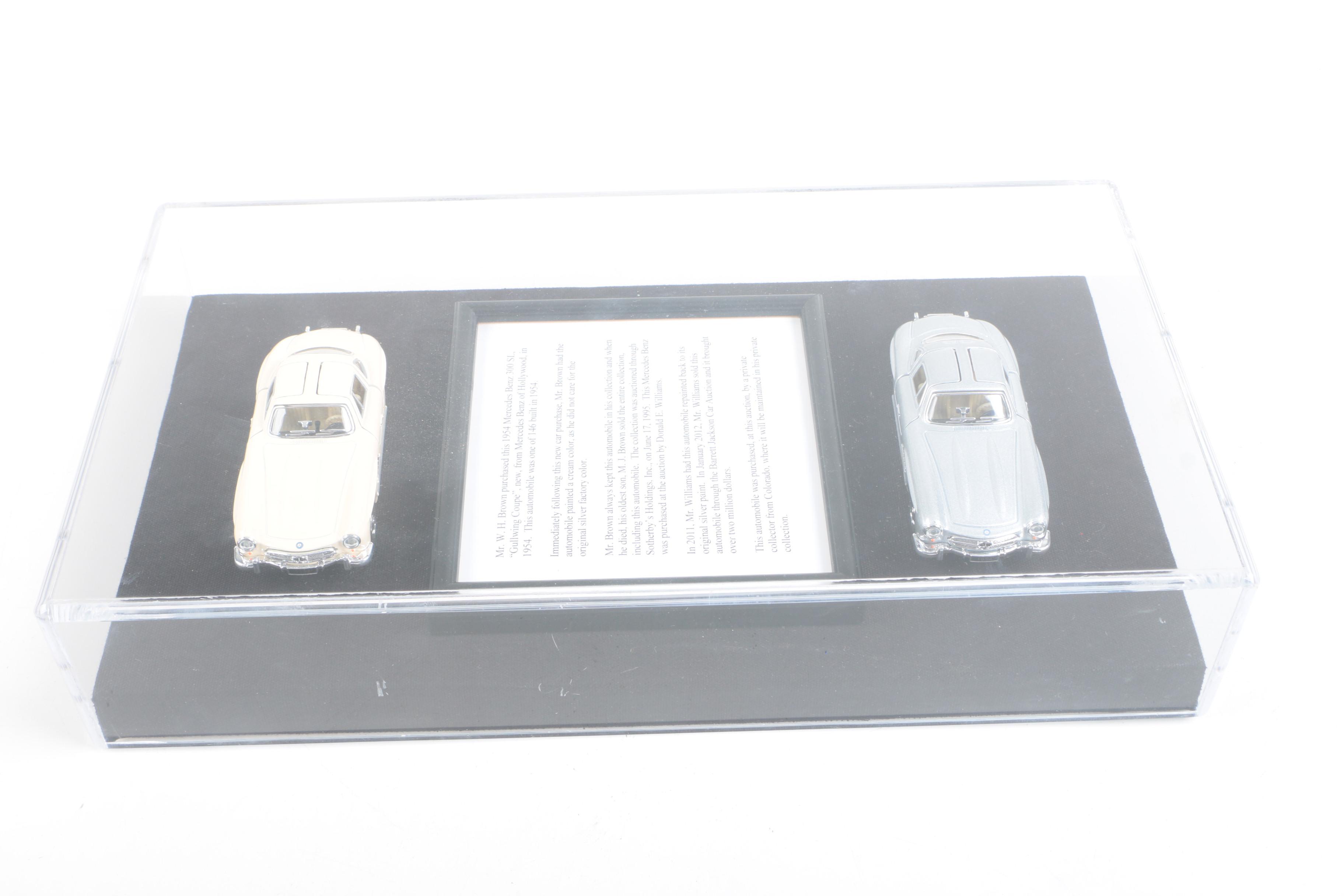 1954 Mercedes Benz 300 SL Die-Cast Cars in Display Case