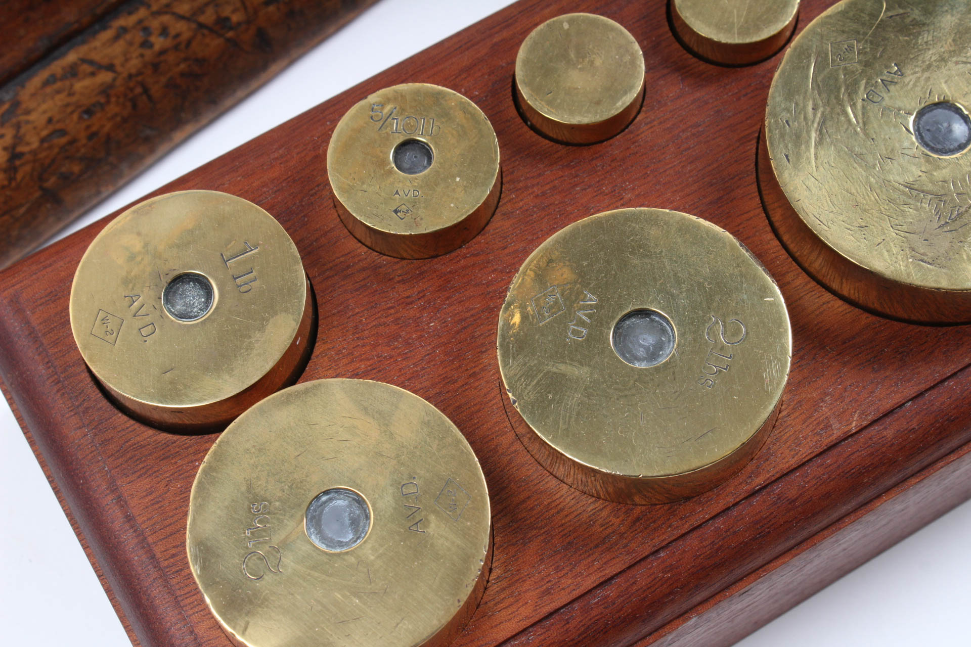 Vintage English Brass Scale and Weights