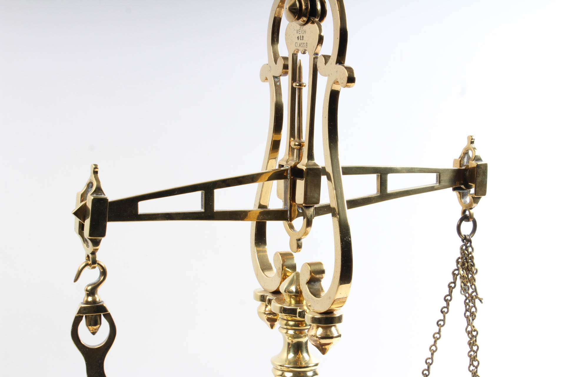 Vintage English Brass Scale and Weights