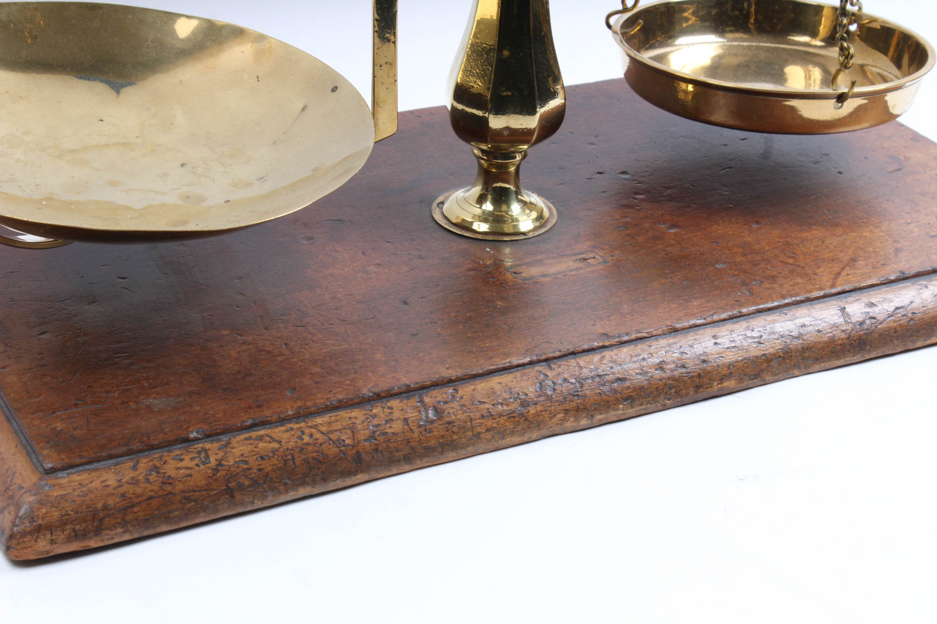 Vintage English Brass Scale and Weights