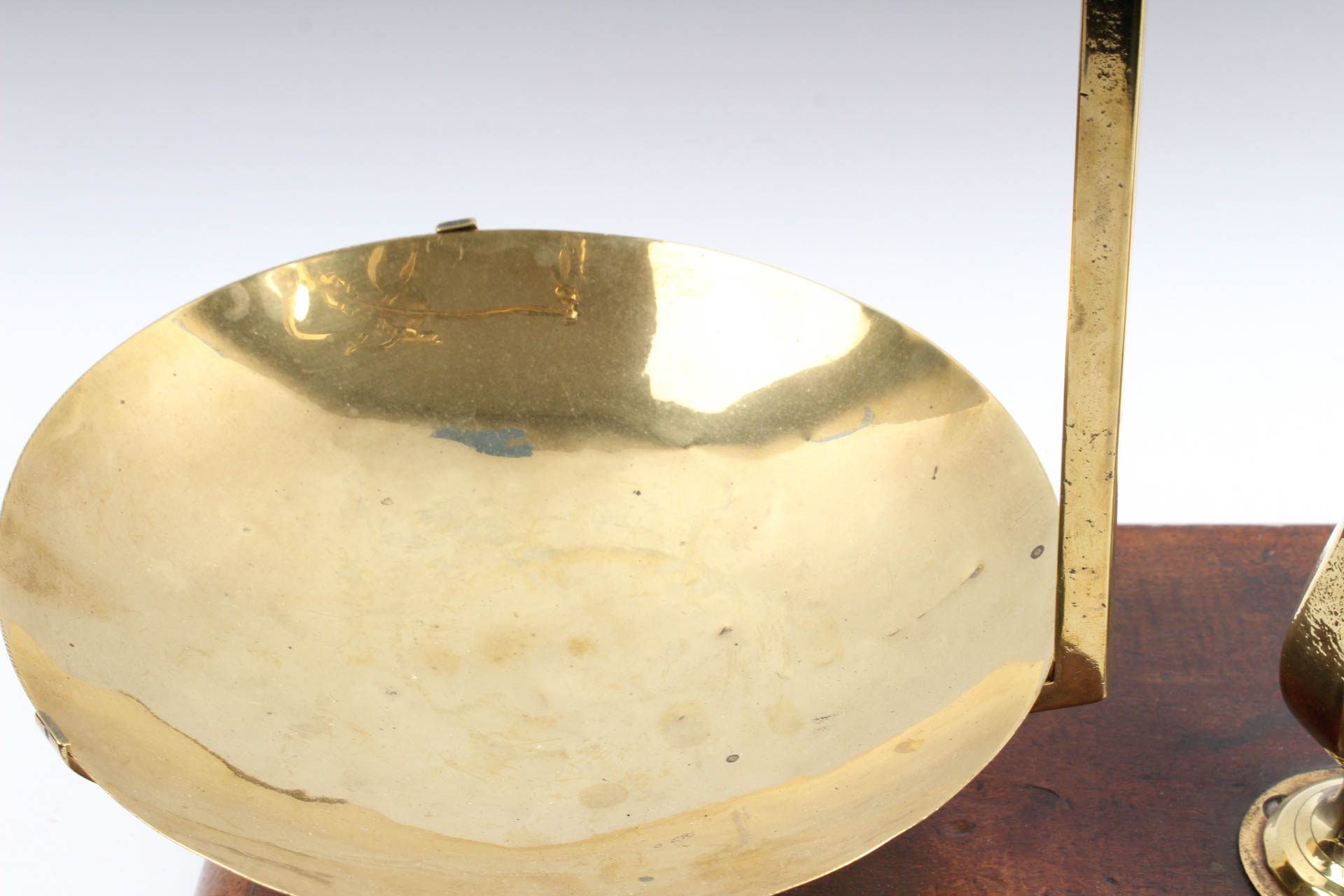 Vintage English Brass Scale and Weights