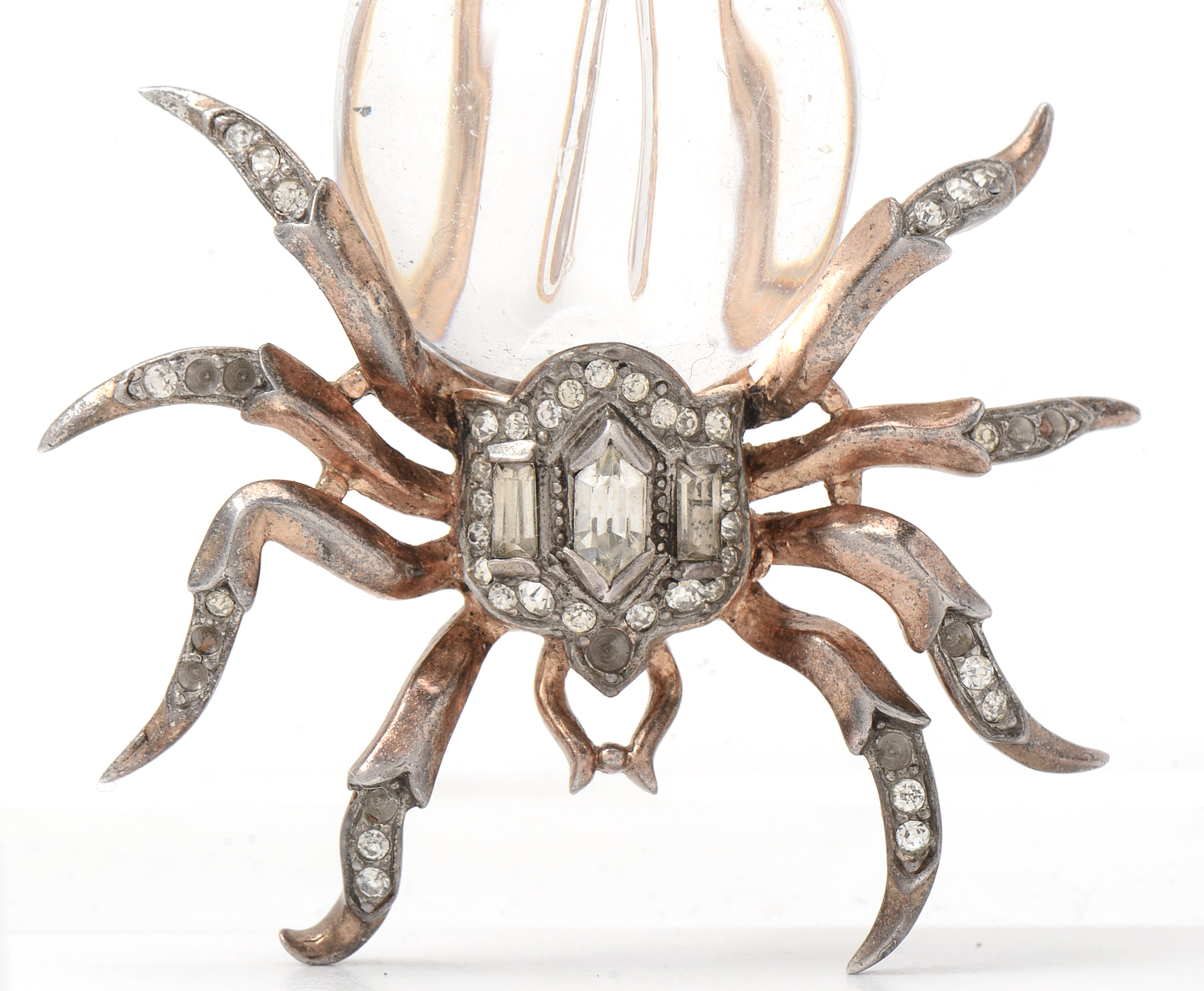 Vintage Crown Trifari Jelly Belly Spider Fur Clip