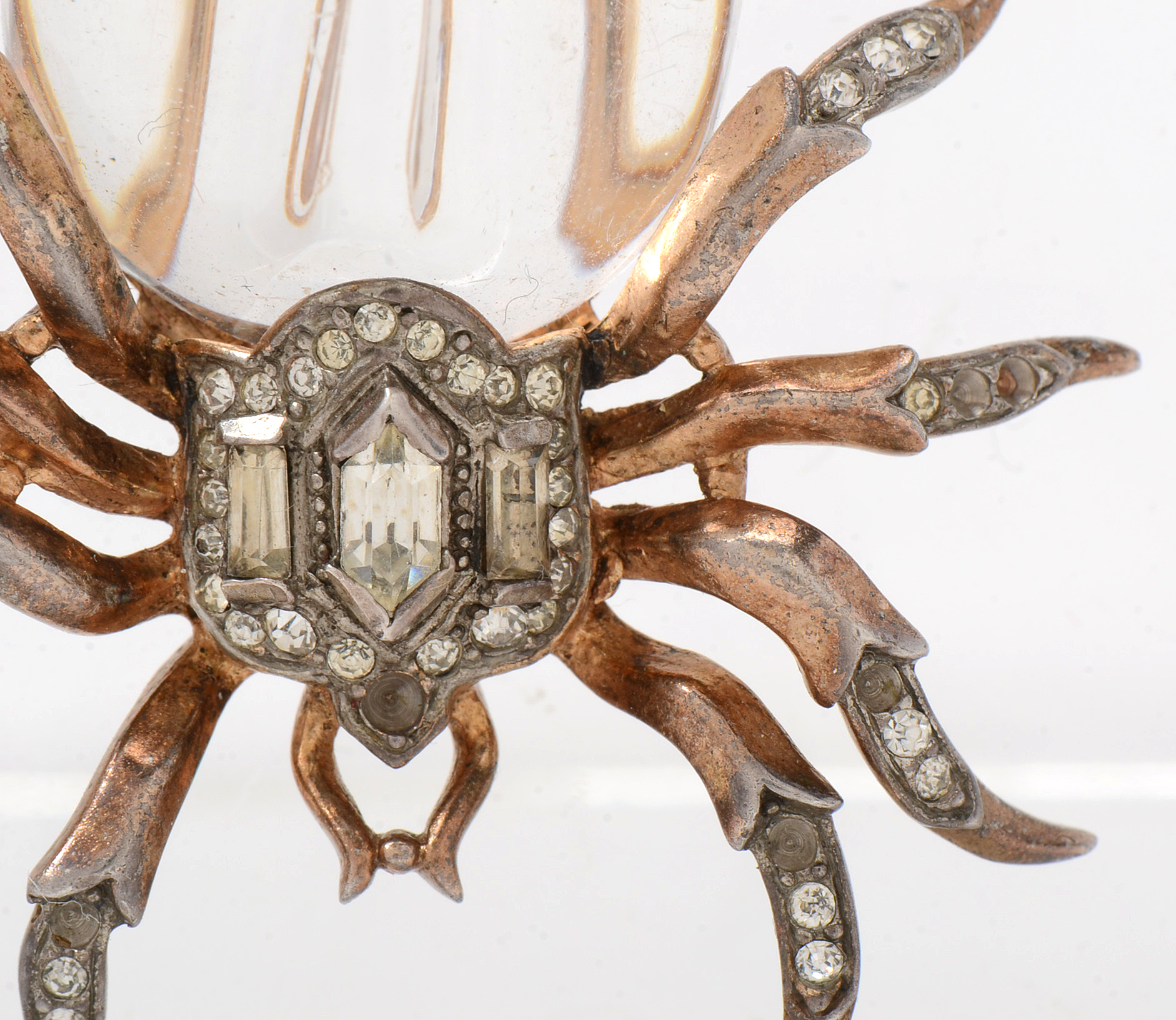 Vintage Crown Trifari Jelly Belly Spider Fur Clip