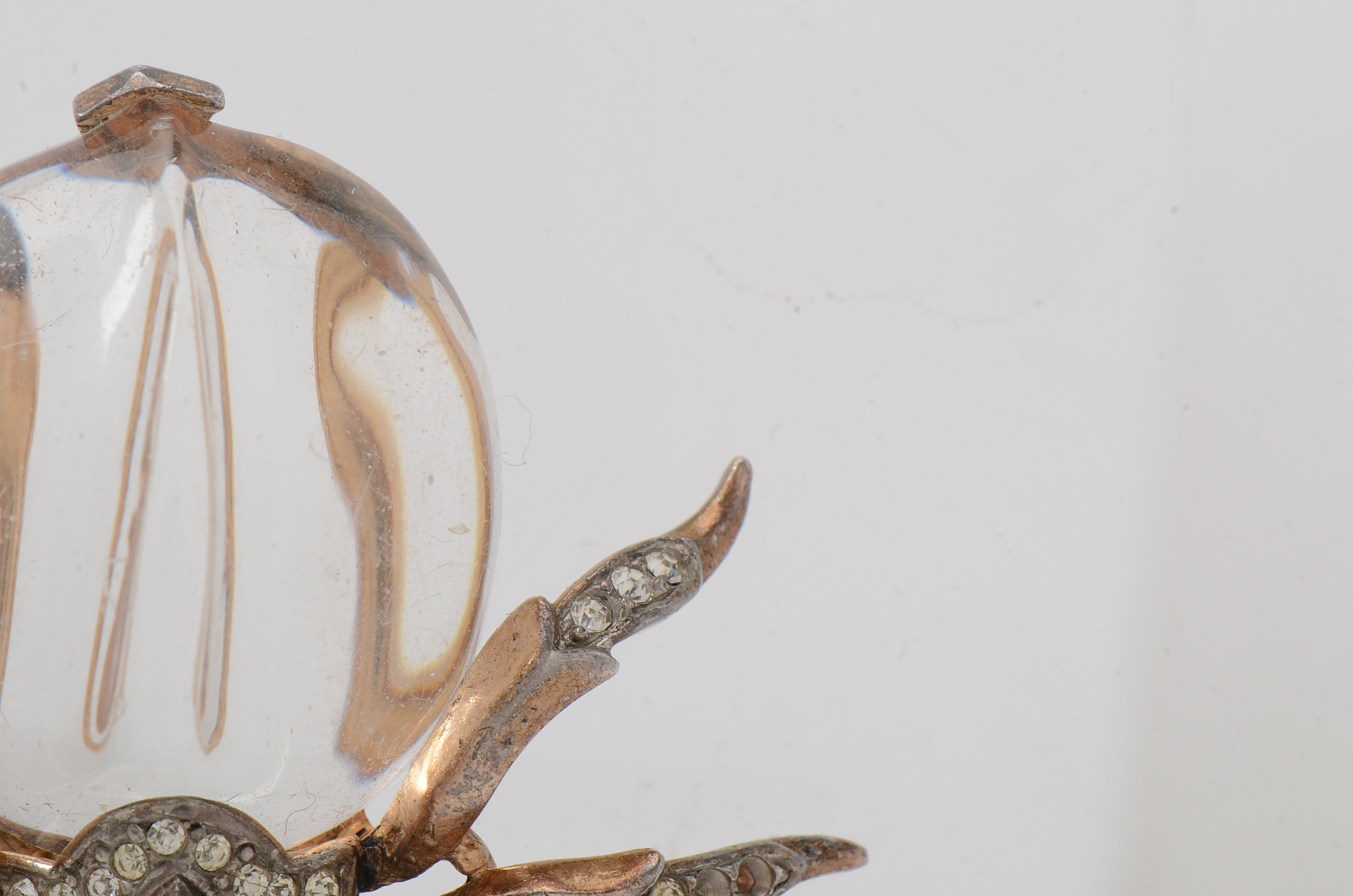 Vintage Crown Trifari Jelly Belly Spider Fur Clip