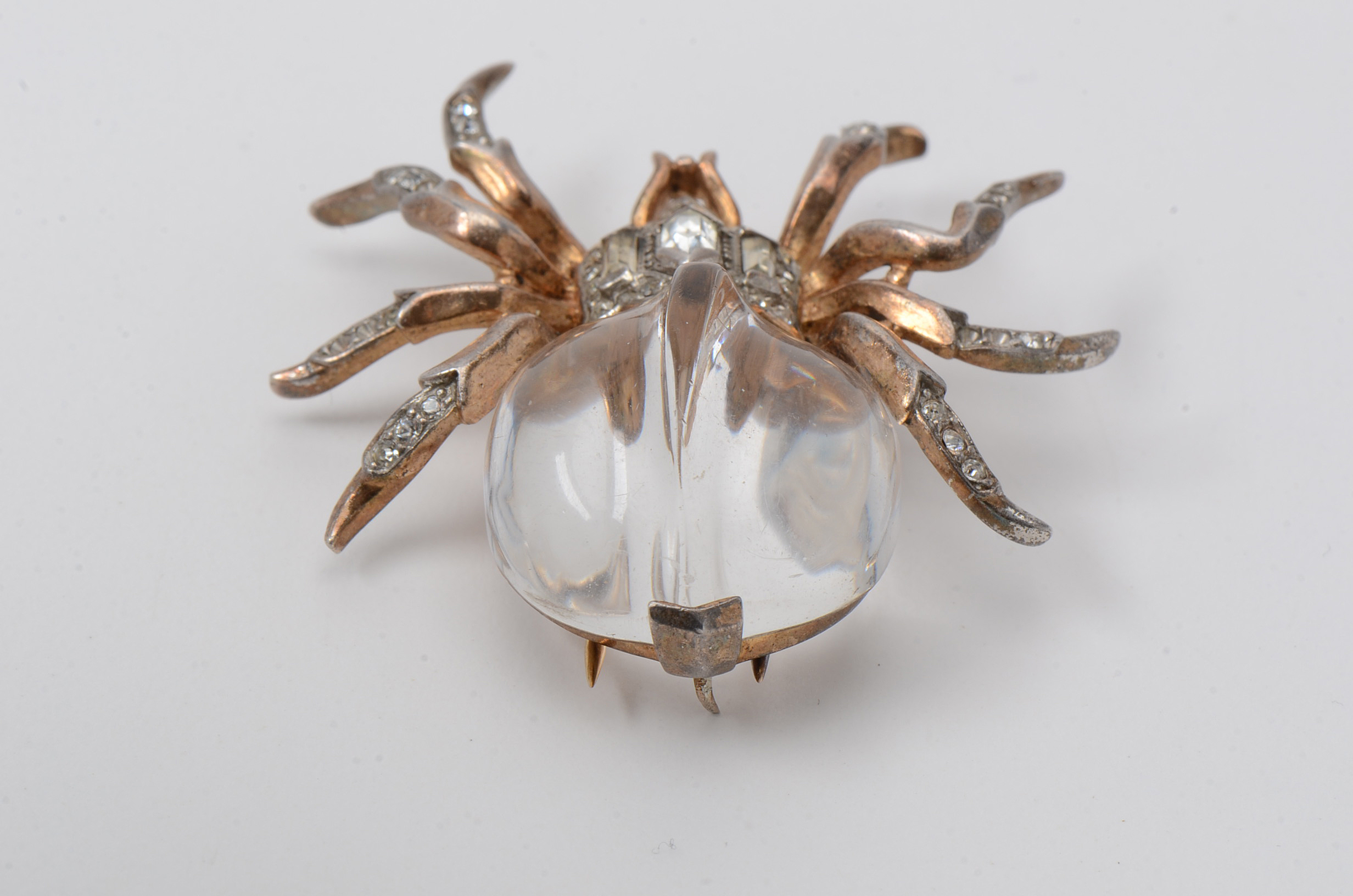 Vintage Crown Trifari Jelly Belly Spider Fur Clip