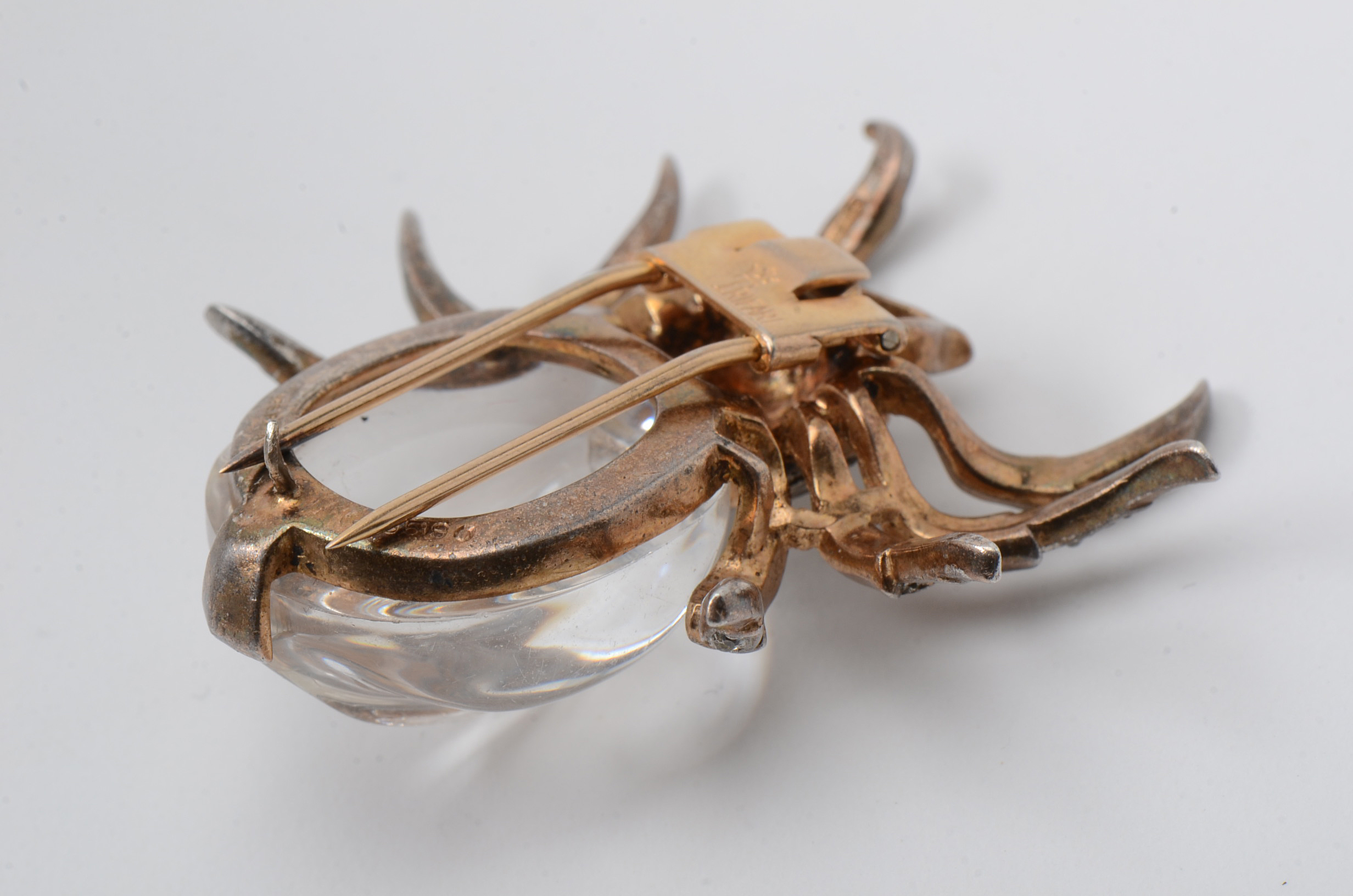 Vintage Crown Trifari Jelly Belly Spider Fur Clip