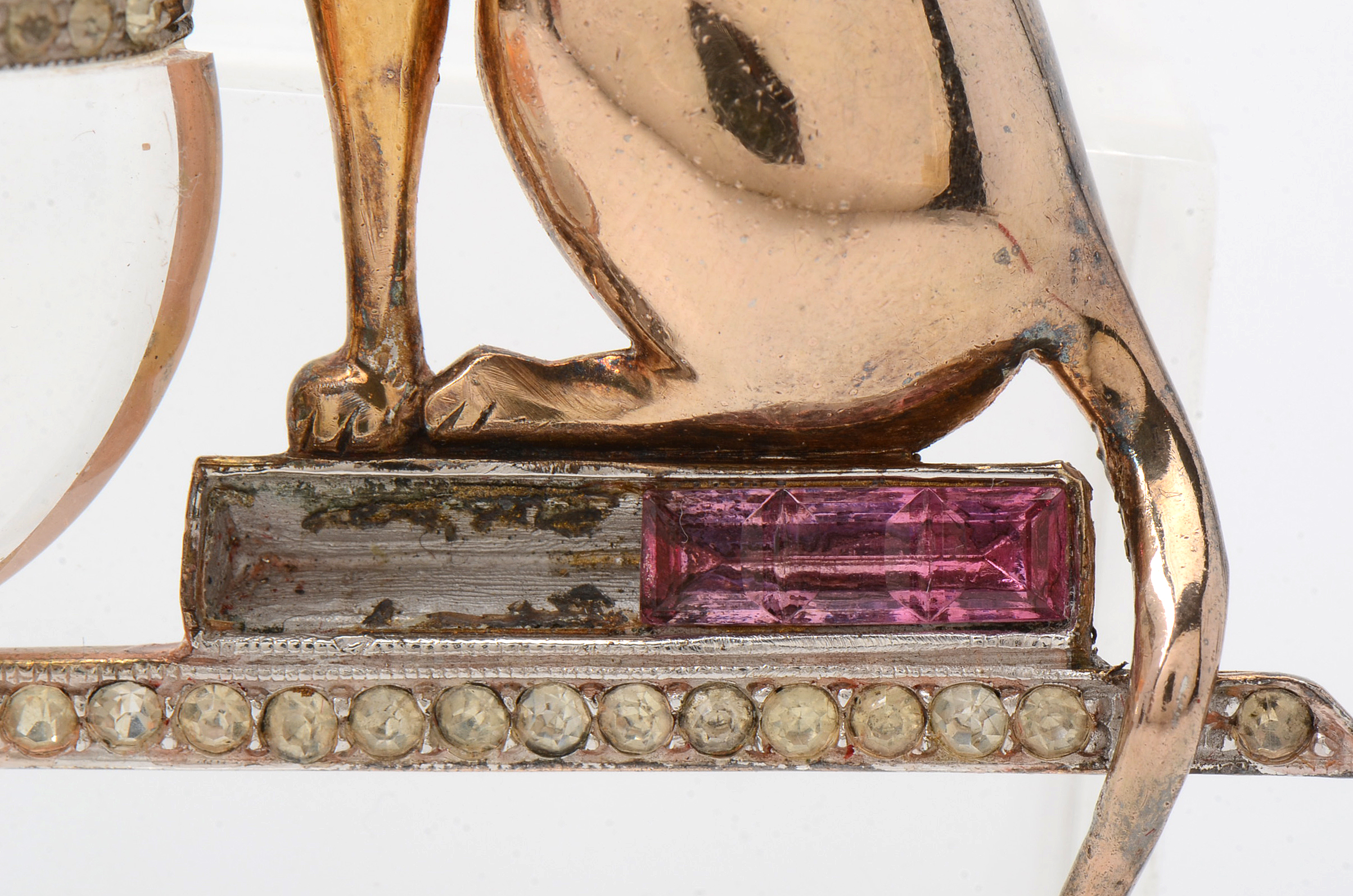 Jelly Belly Cat and Goldfish Brooch Attributed to Anthony Aquilino, Trifari