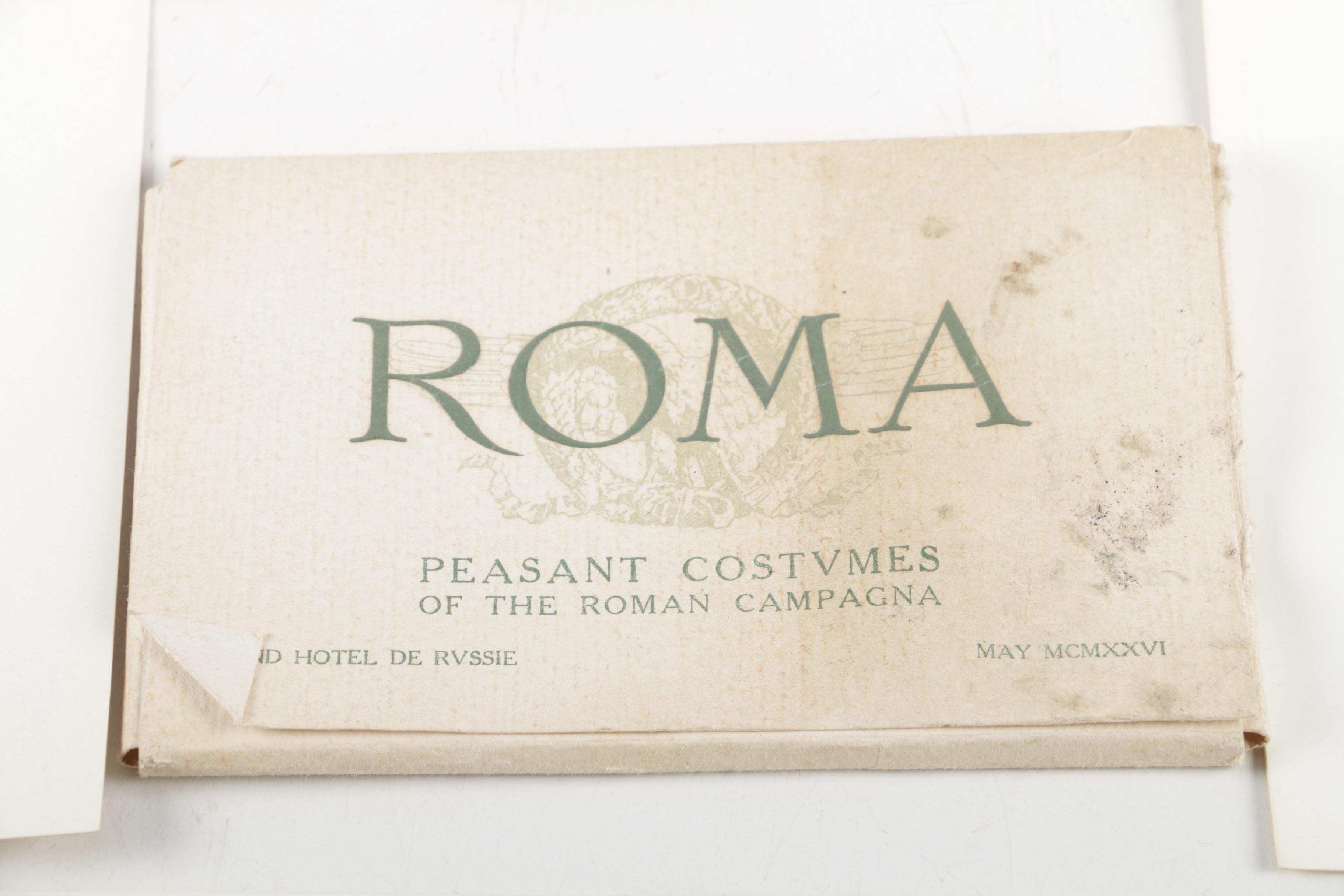 Vintage Roma Costume Postcards