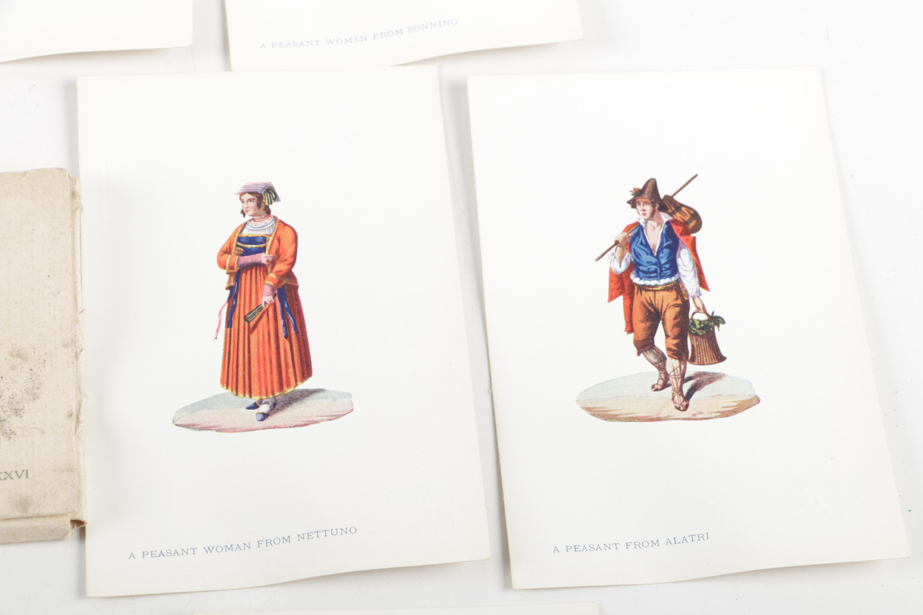 Vintage Roma Costume Postcards