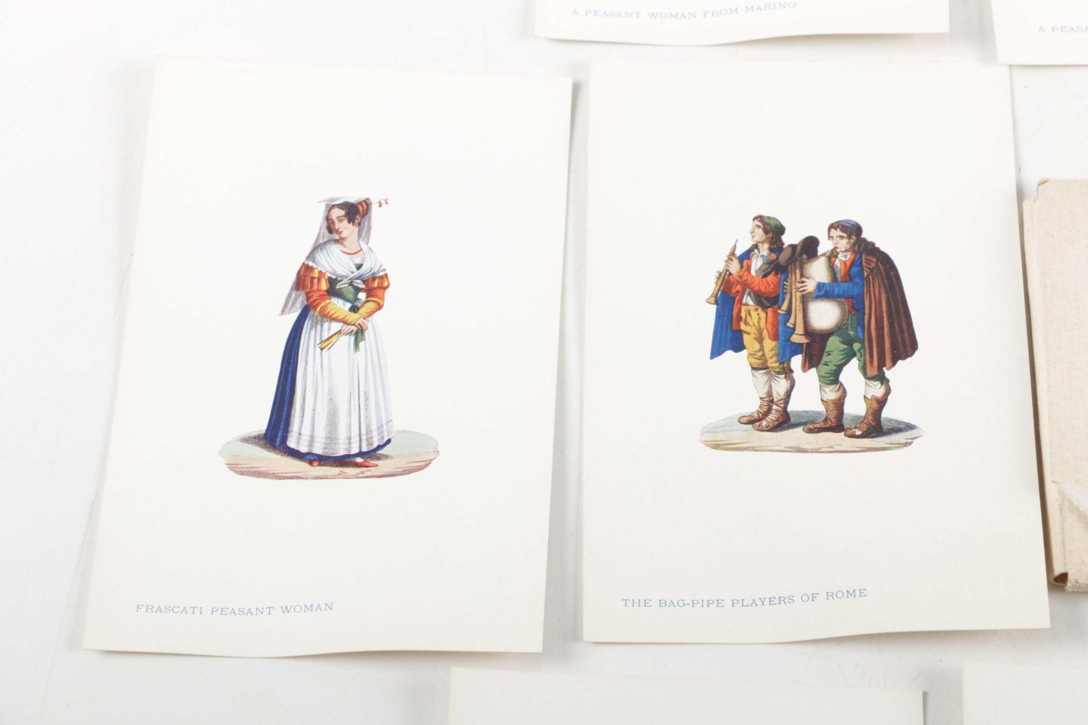 Vintage Roma Costume Postcards