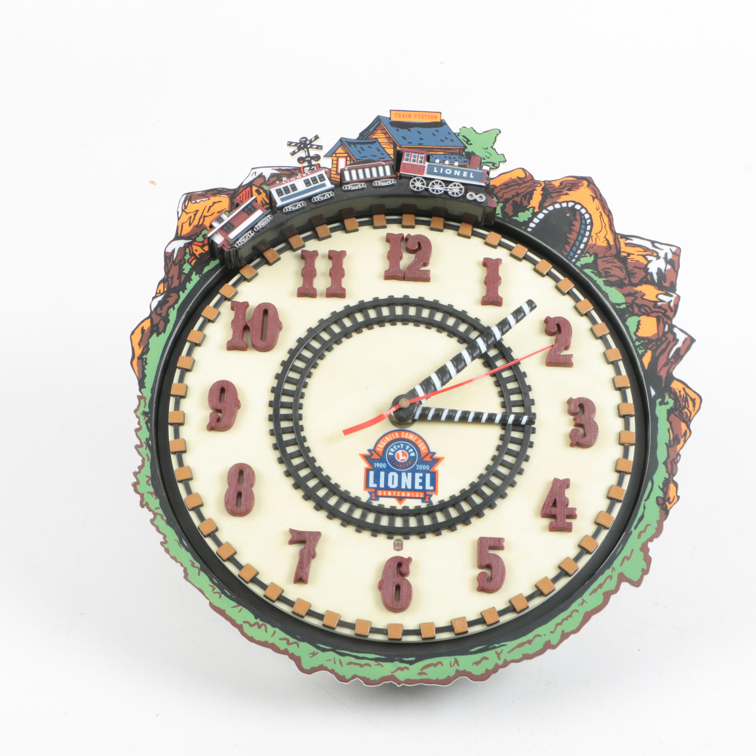 Lionel Centennial Train Clock
