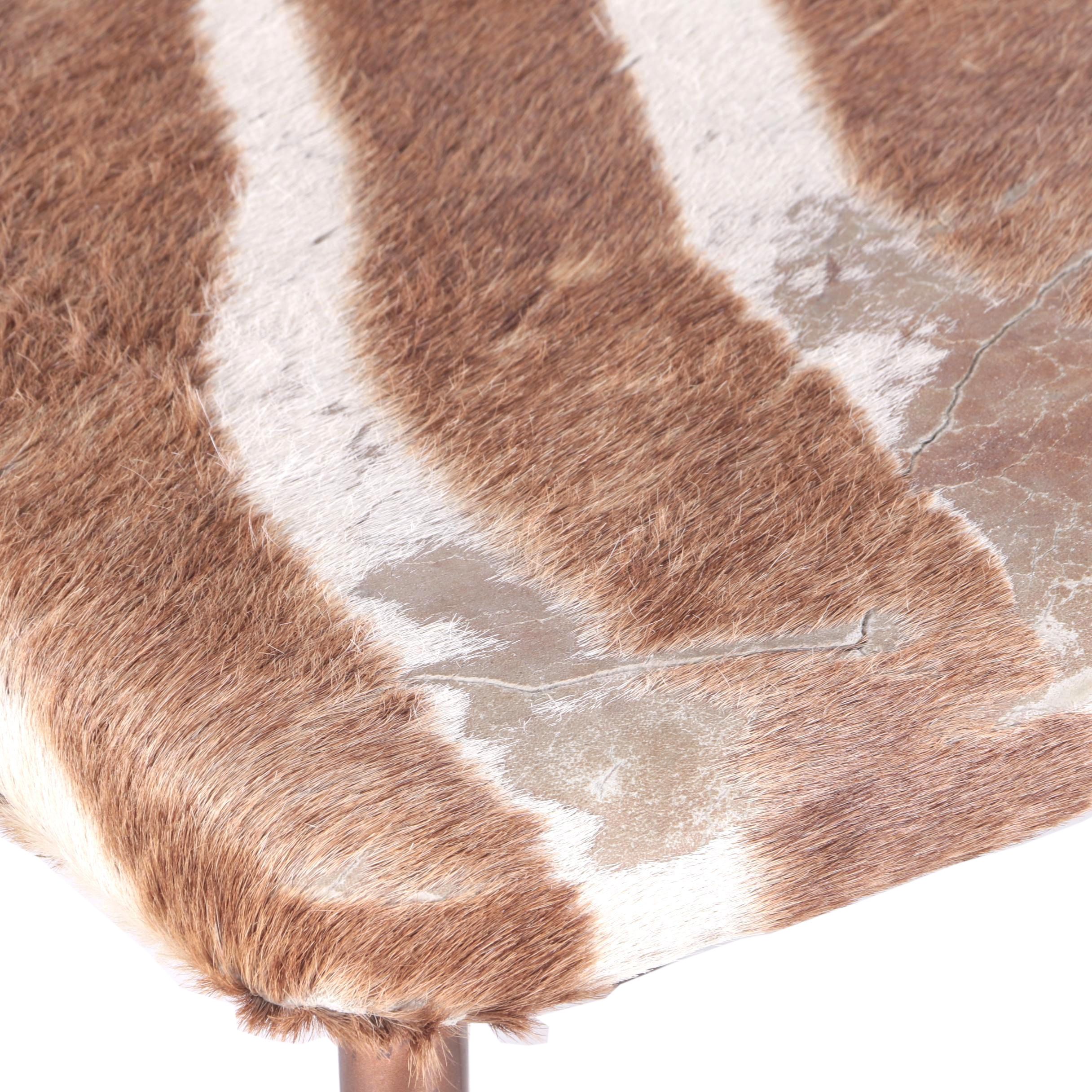 Danish Modern Style Side Chairs with Hide Seats