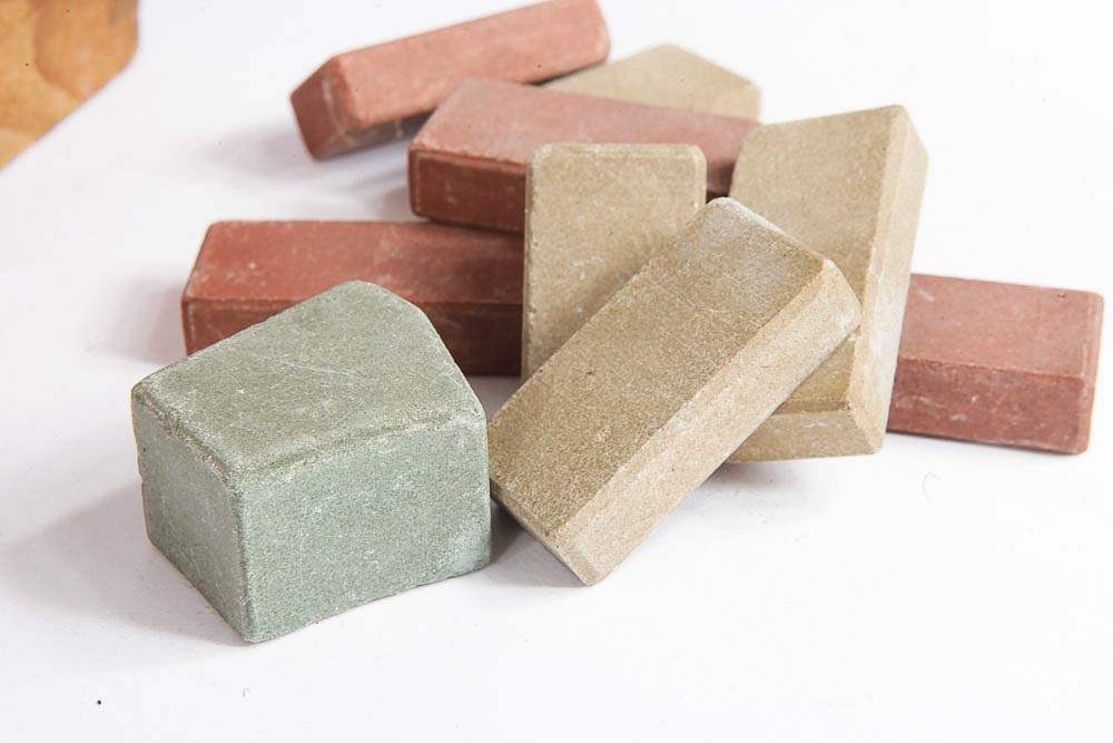 Vintage Stone Toy Blocks