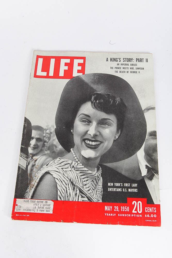 1950 Four "Life" Magazines featuring "A Kings Story"