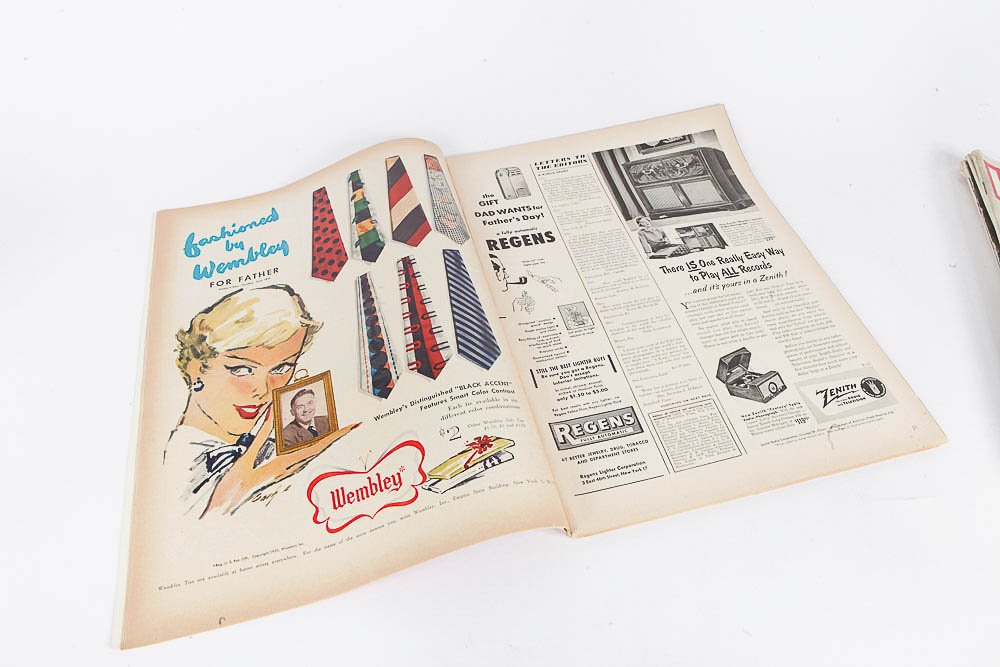 1950 Four "Life" Magazines featuring "A Kings Story"