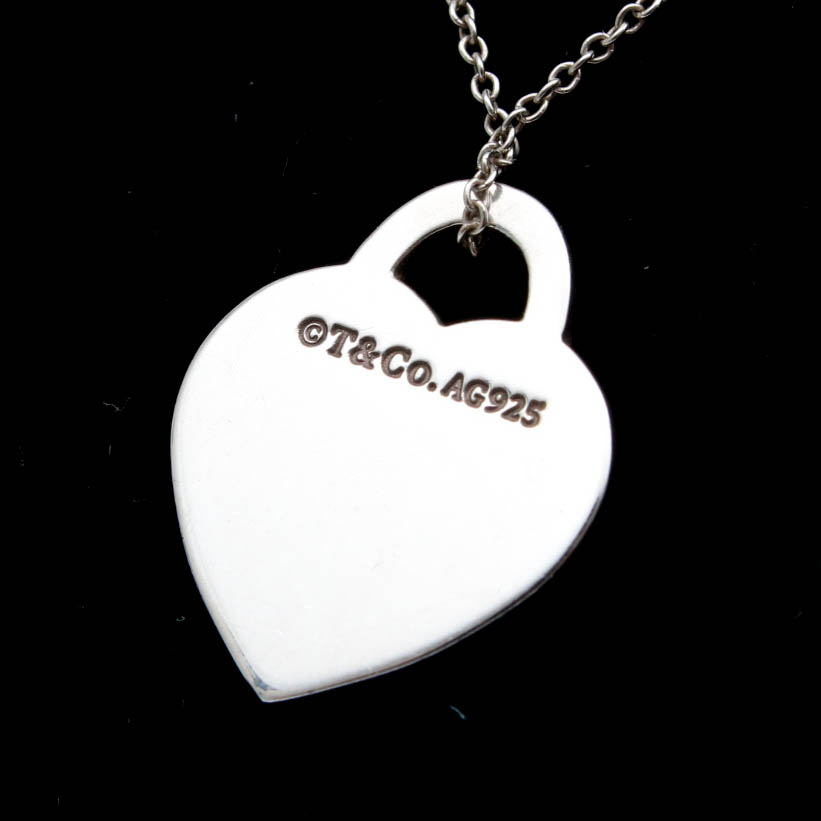 Tiffany & Co. Sterling Silver Heart Pendant Necklace