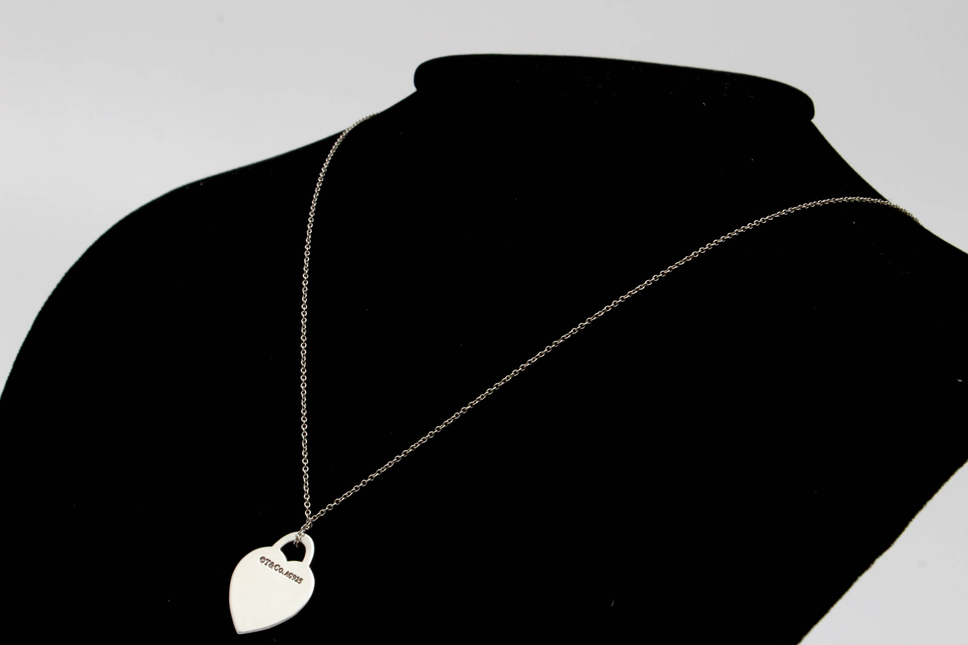 Tiffany & Co. Sterling Silver Heart Pendant Necklace