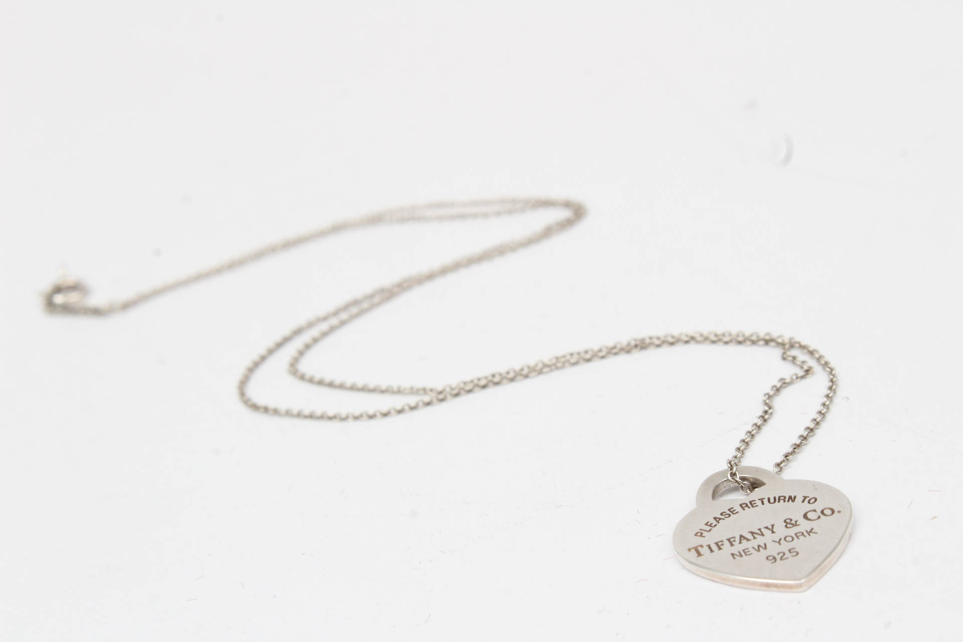 Tiffany & Co. Sterling Silver Heart Pendant Necklace