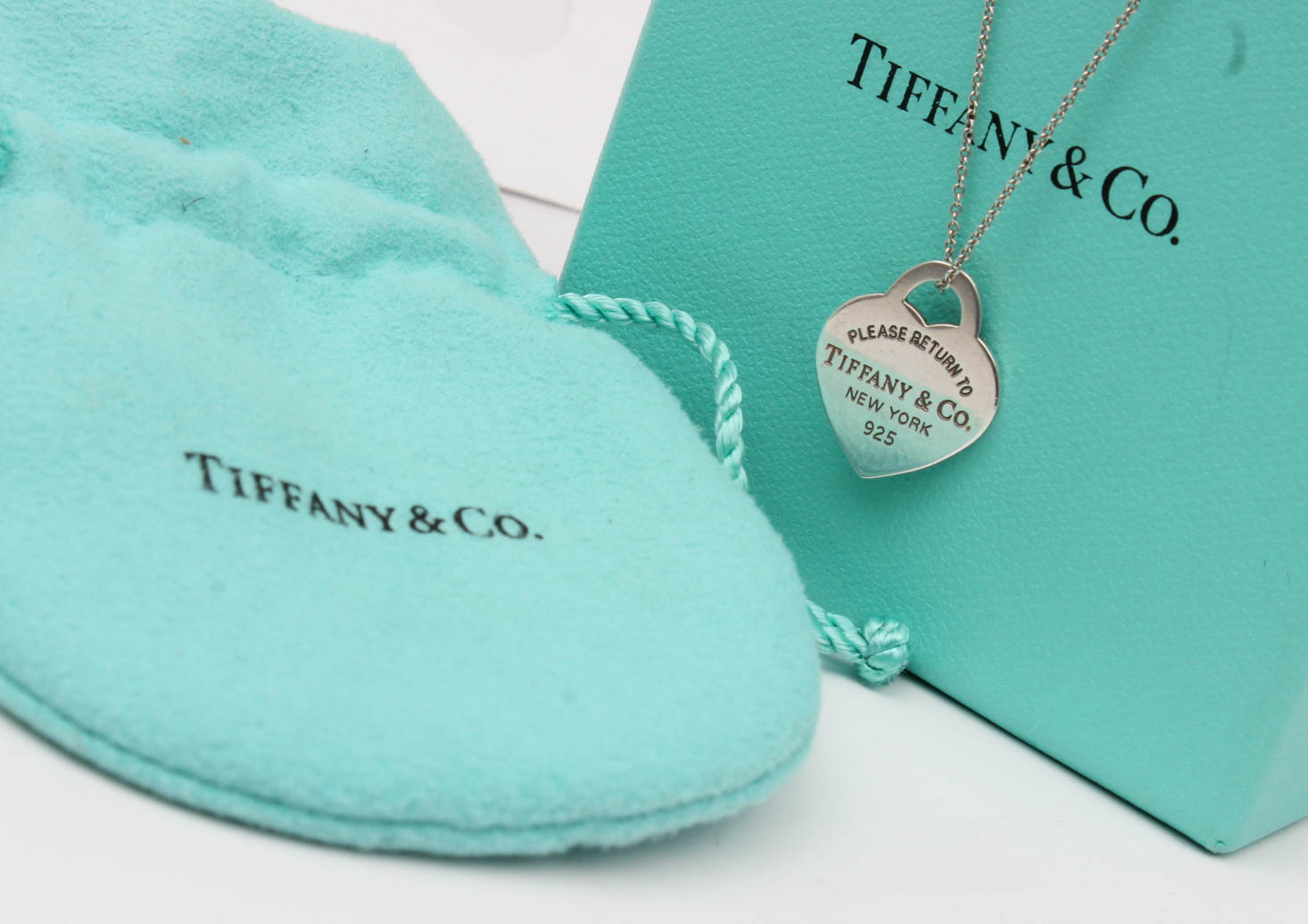 Tiffany & Co. Sterling Silver Heart Pendant Necklace