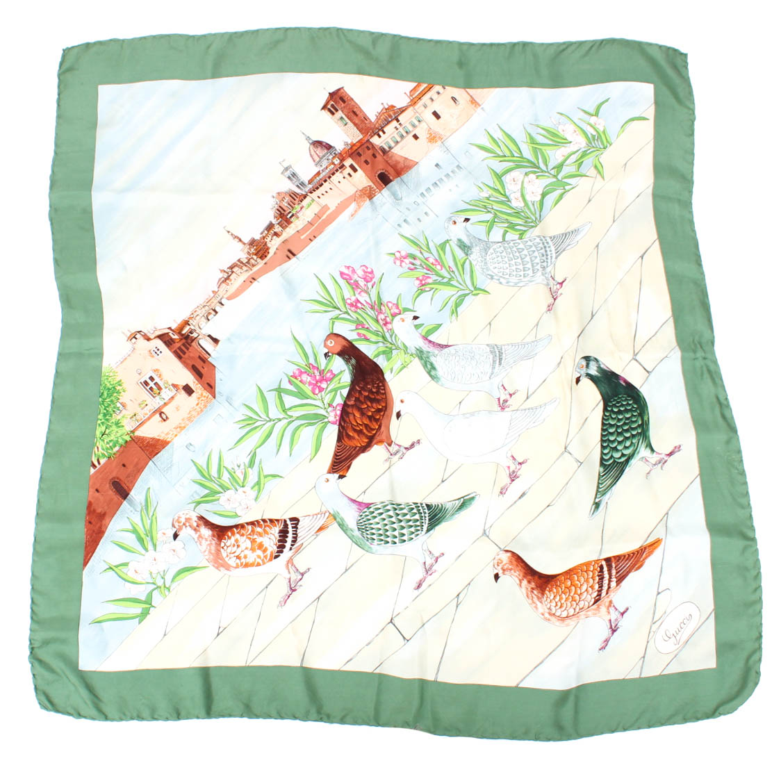 Vintage Gucci Silk Scarf