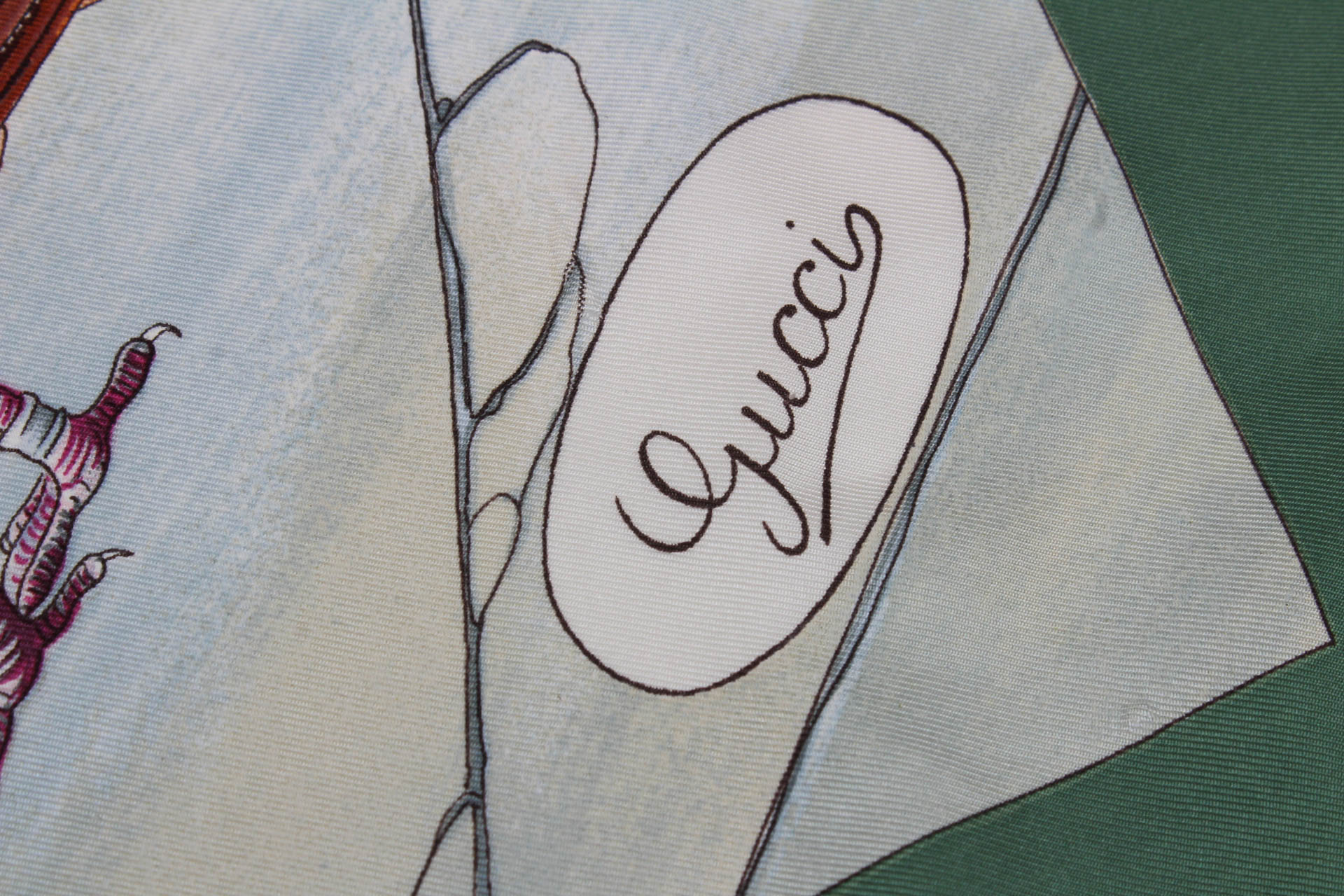 Vintage Gucci Silk Scarf