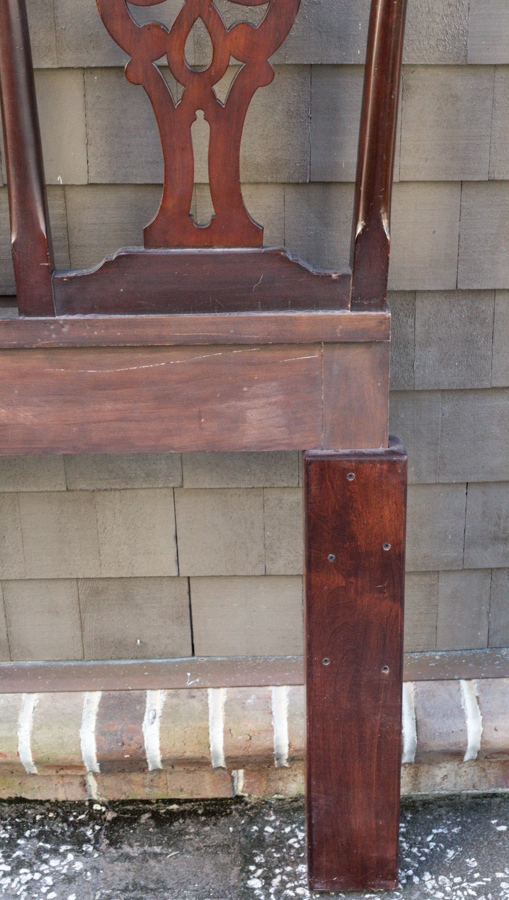 Chippendale Style Mahogany Queen Headboard