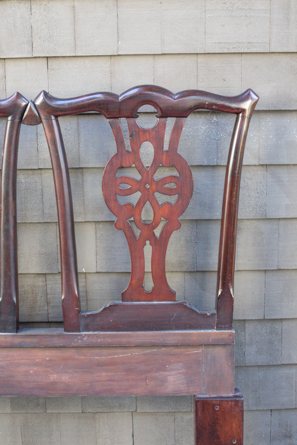 Chippendale Style Mahogany Queen Headboard