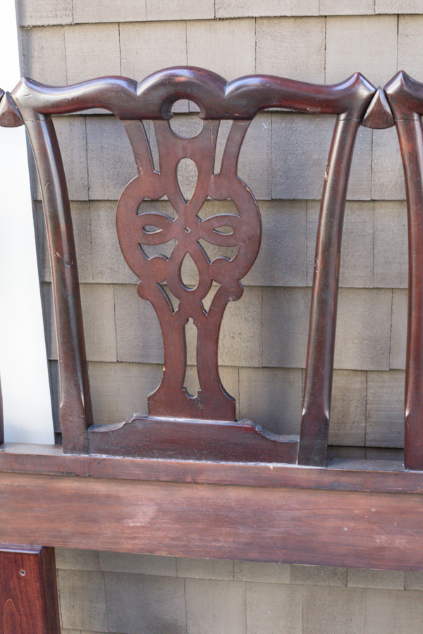 Chippendale Style Mahogany Queen Headboard