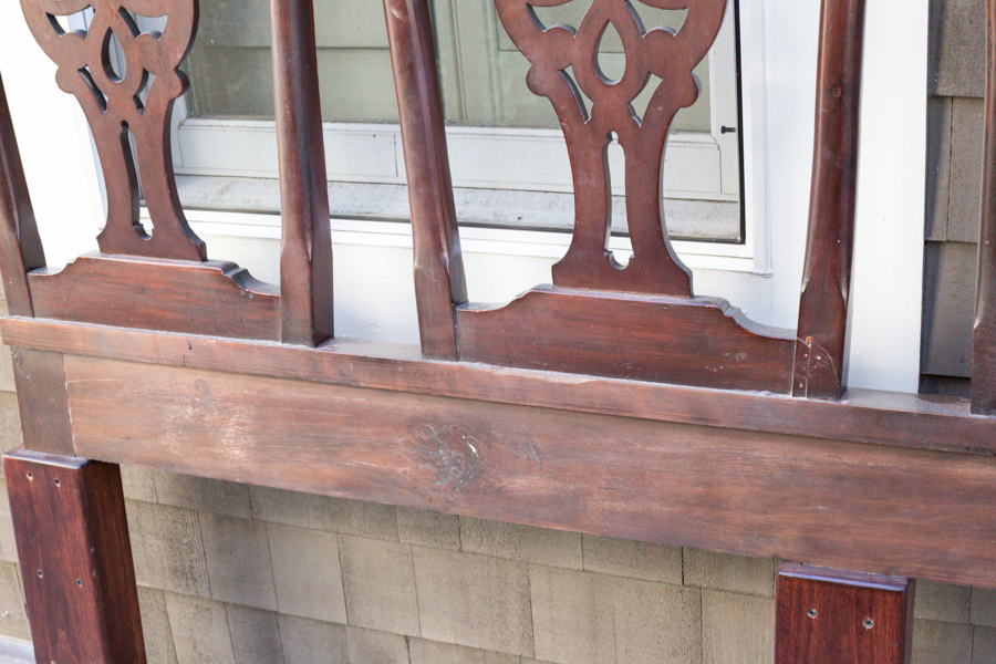 Chippendale Style Mahogany Queen Headboard