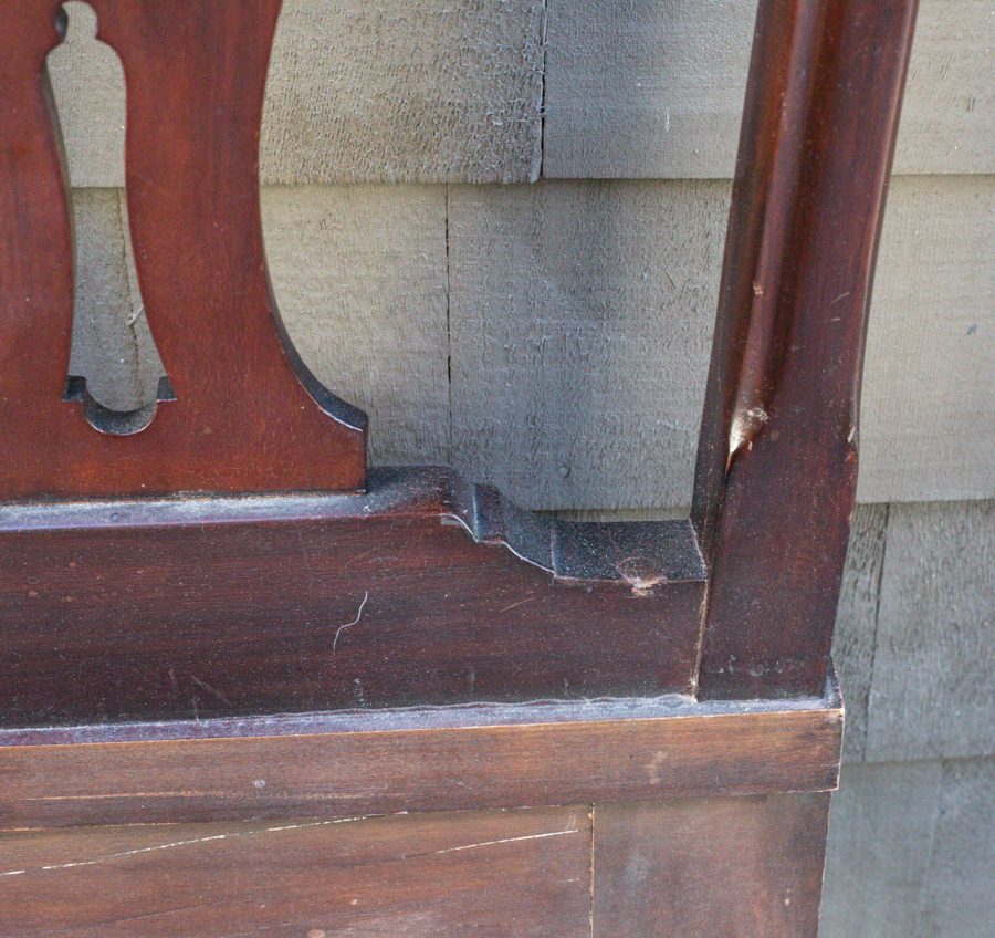 Chippendale Style Mahogany Queen Headboard