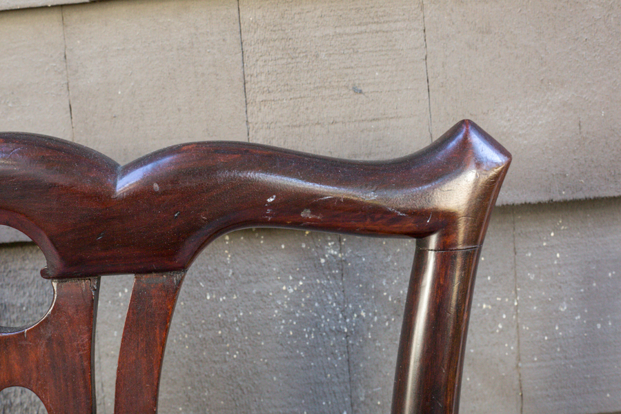 Chippendale Style Mahogany Queen Headboard