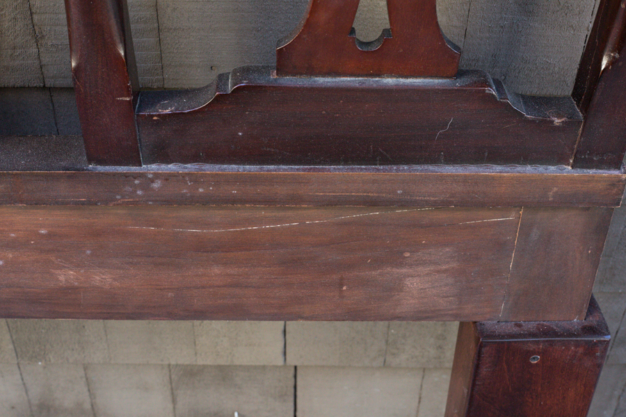 Chippendale Style Mahogany Queen Headboard