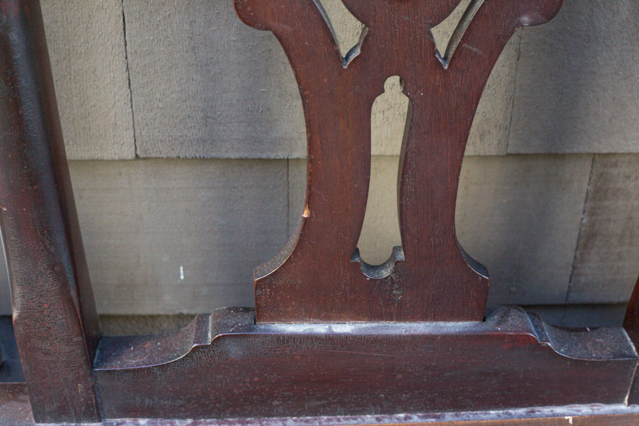 Chippendale Style Mahogany Queen Headboard
