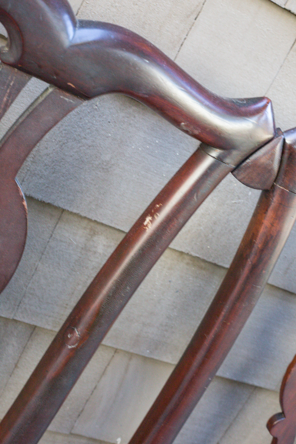 Chippendale Style Mahogany Queen Headboard