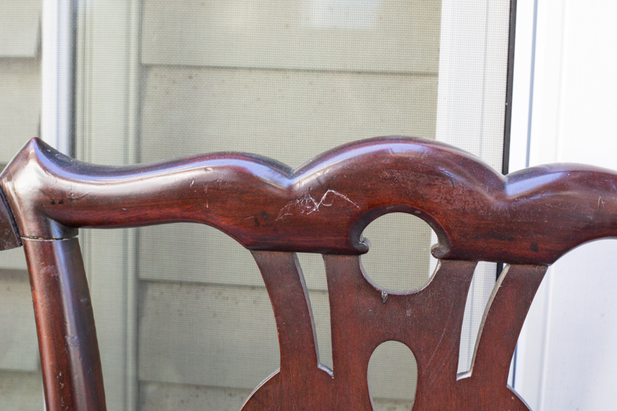 Chippendale Style Mahogany Queen Headboard