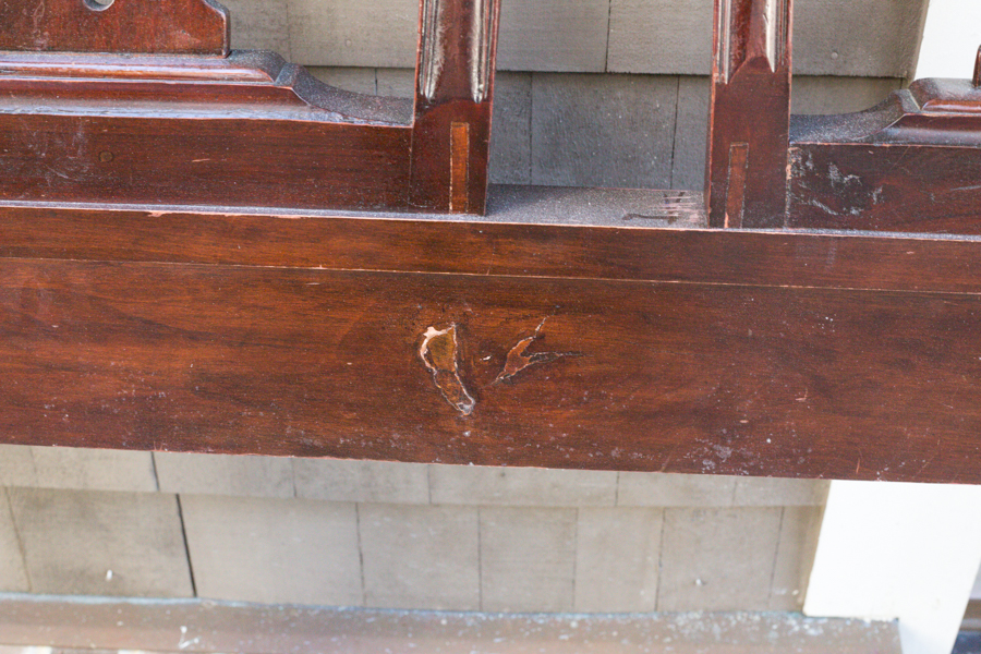 Chippendale Style Mahogany Queen Headboard