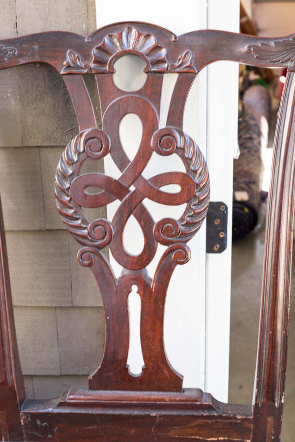 Chippendale Style Mahogany Queen Headboard