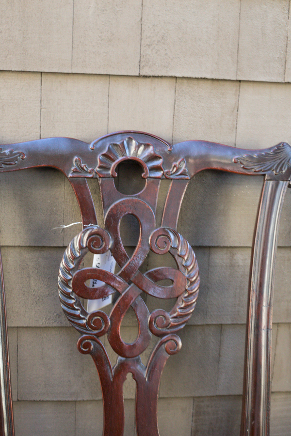 Chippendale Style Mahogany Queen Headboard
