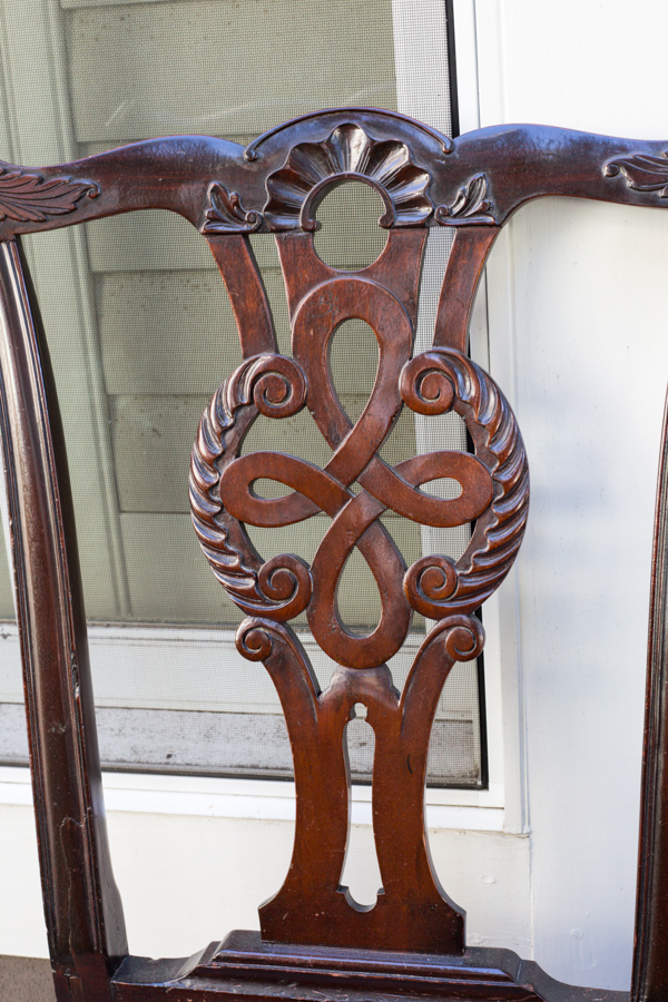 Chippendale Style Mahogany Queen Headboard