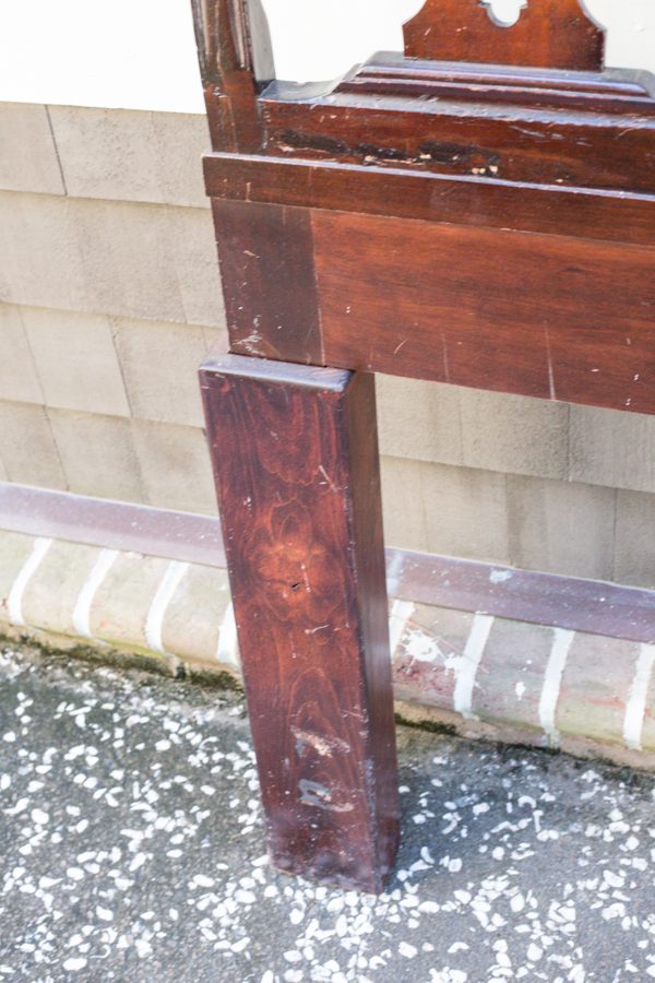 Chippendale Style Mahogany Queen Headboard