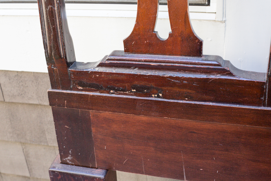 Chippendale Style Mahogany Queen Headboard