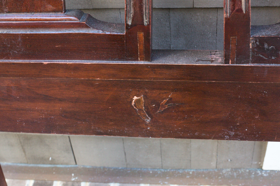 Chippendale Style Mahogany Queen Headboard