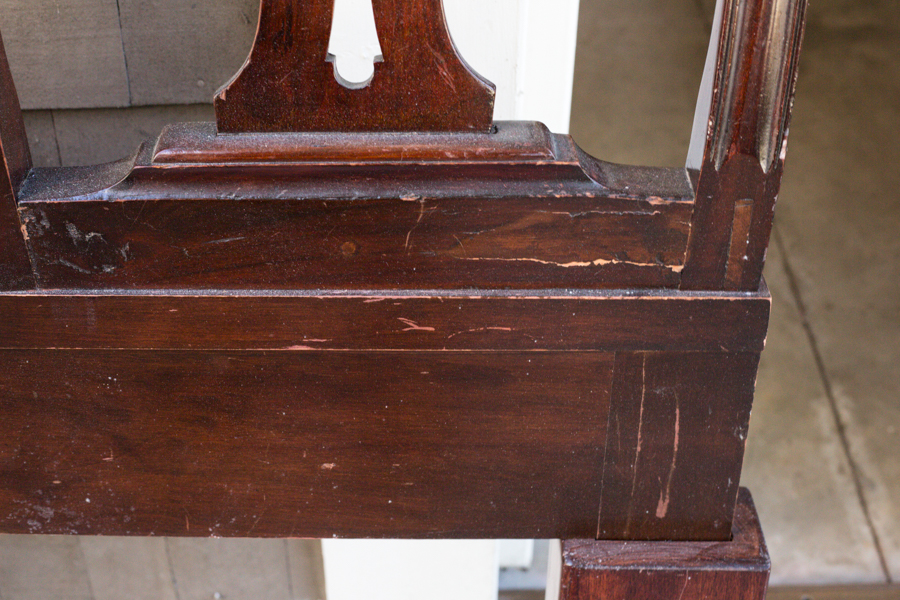 Chippendale Style Mahogany Queen Headboard