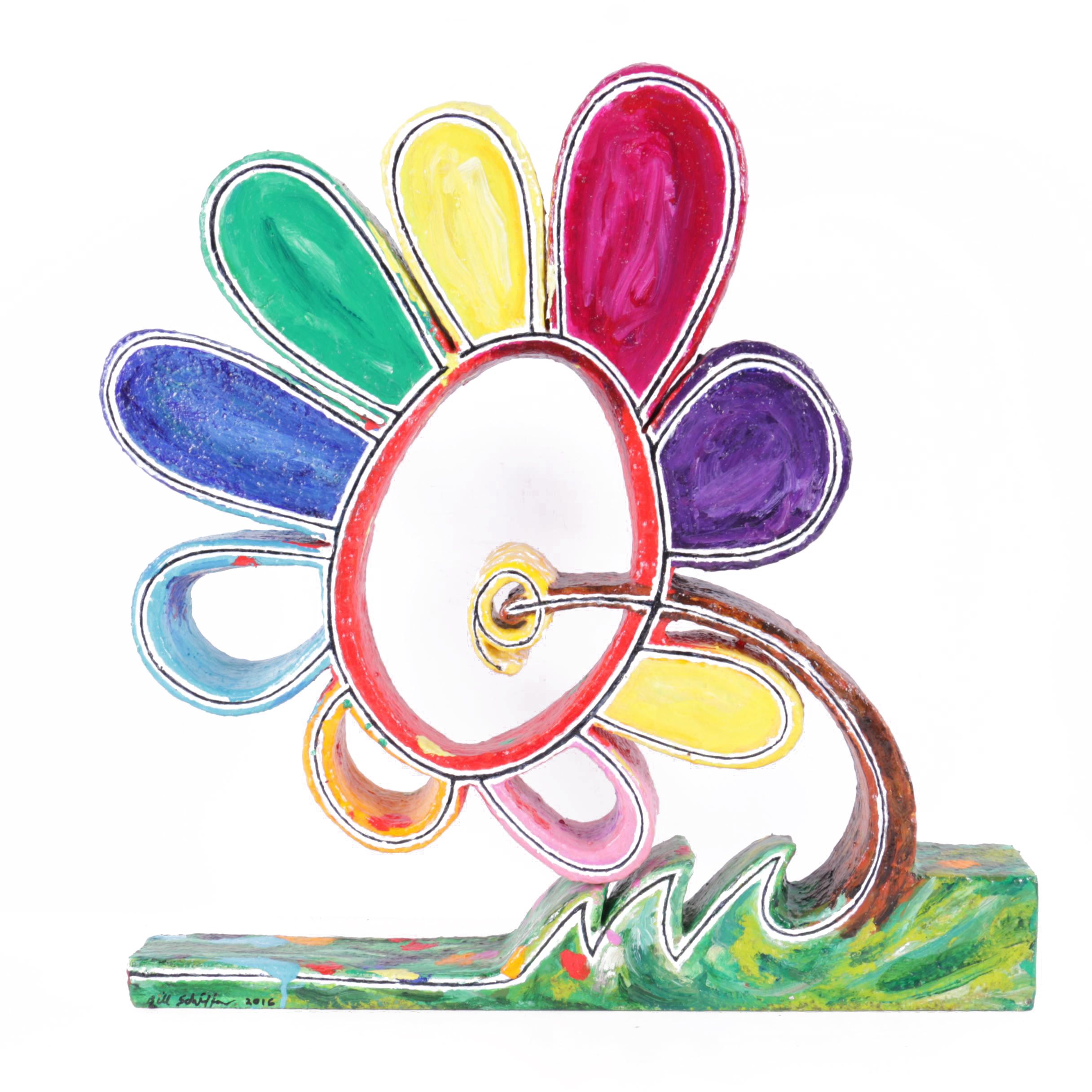 Bill Schiffer Original Sculpture of Flower