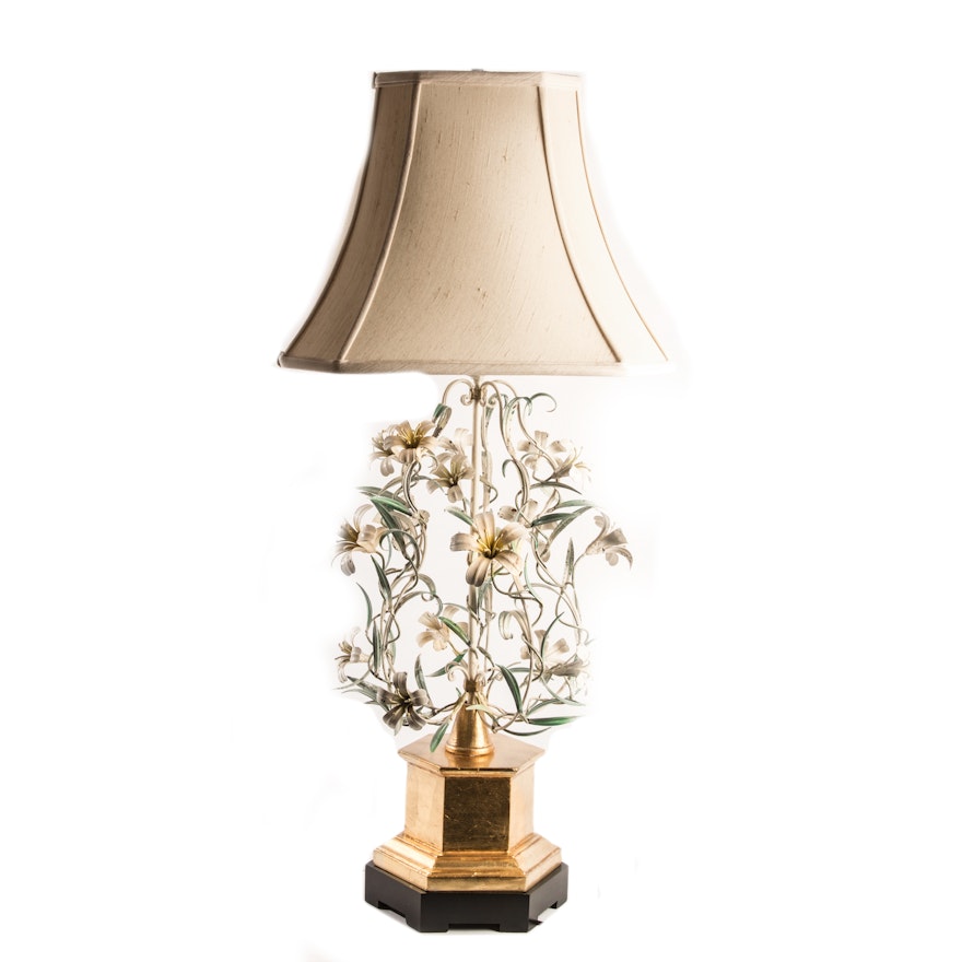 Vintage Italian Tole Table Lamp