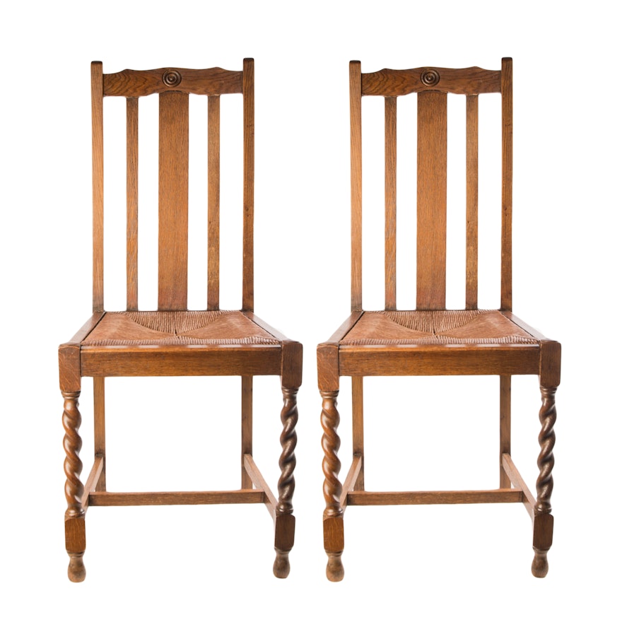 English Barley Twist Chairs