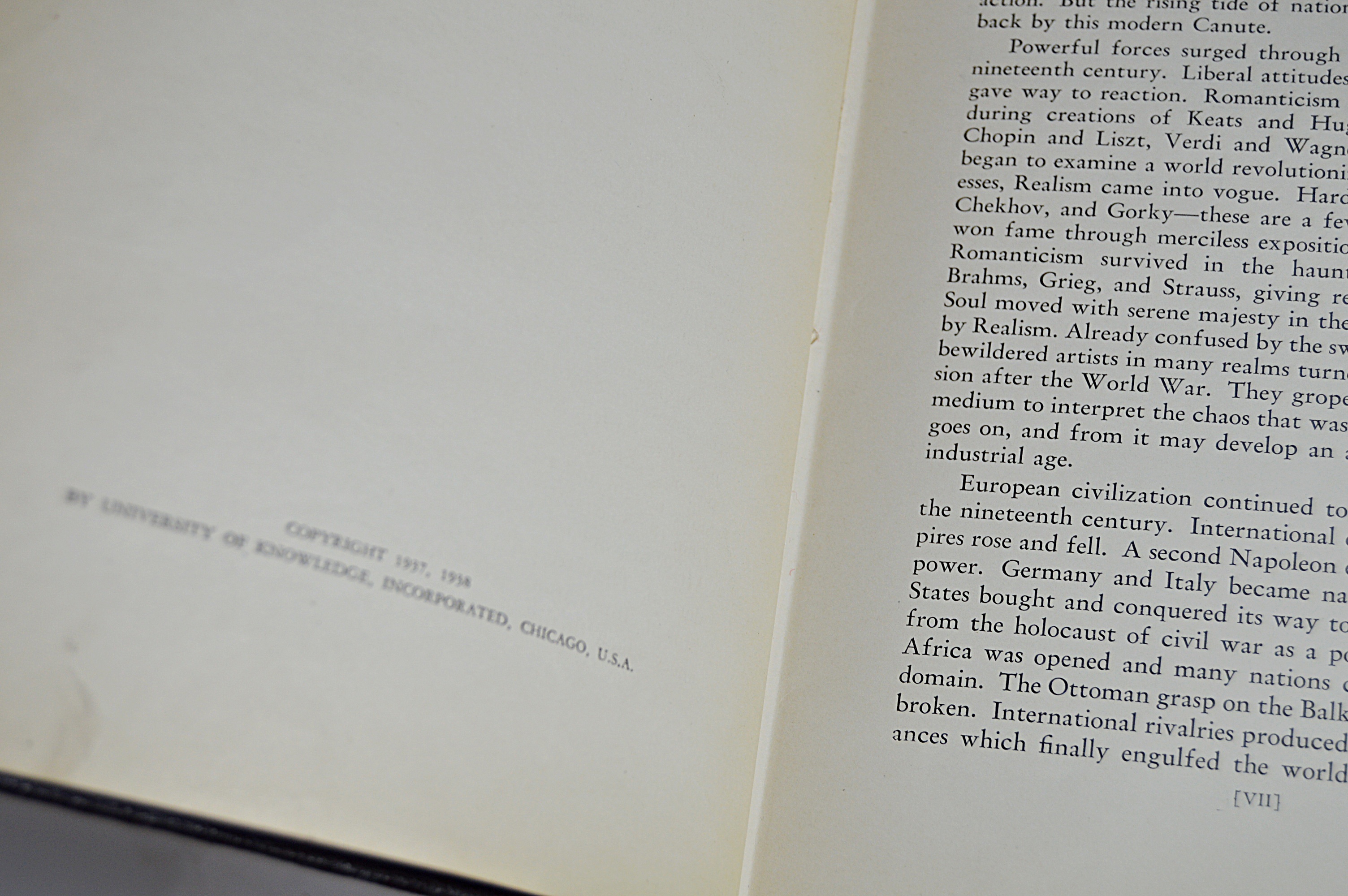 Antique Books with Leather-Bound, Cary, Tennyson