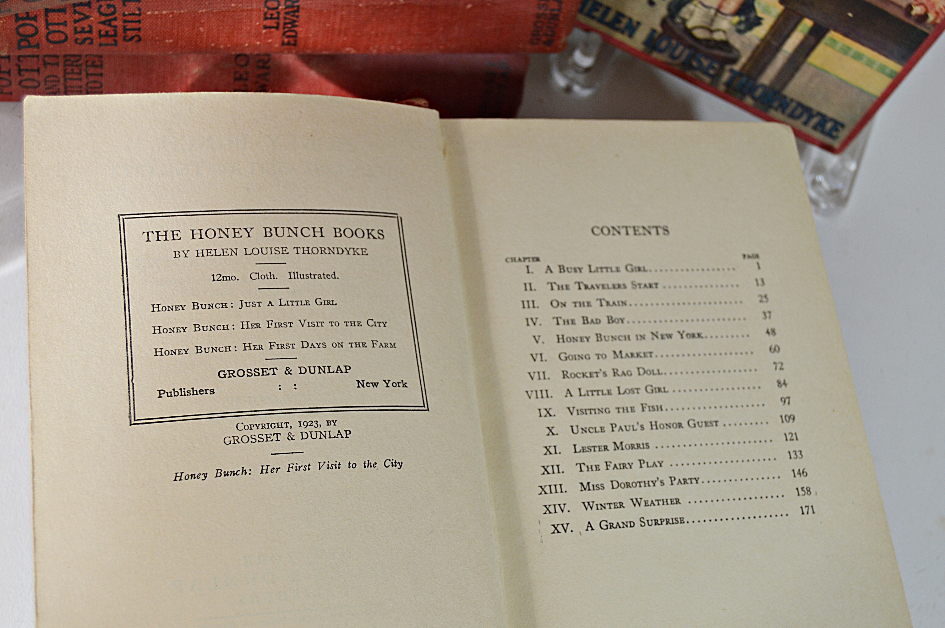 Vintage Children's Books with Honey Bunch