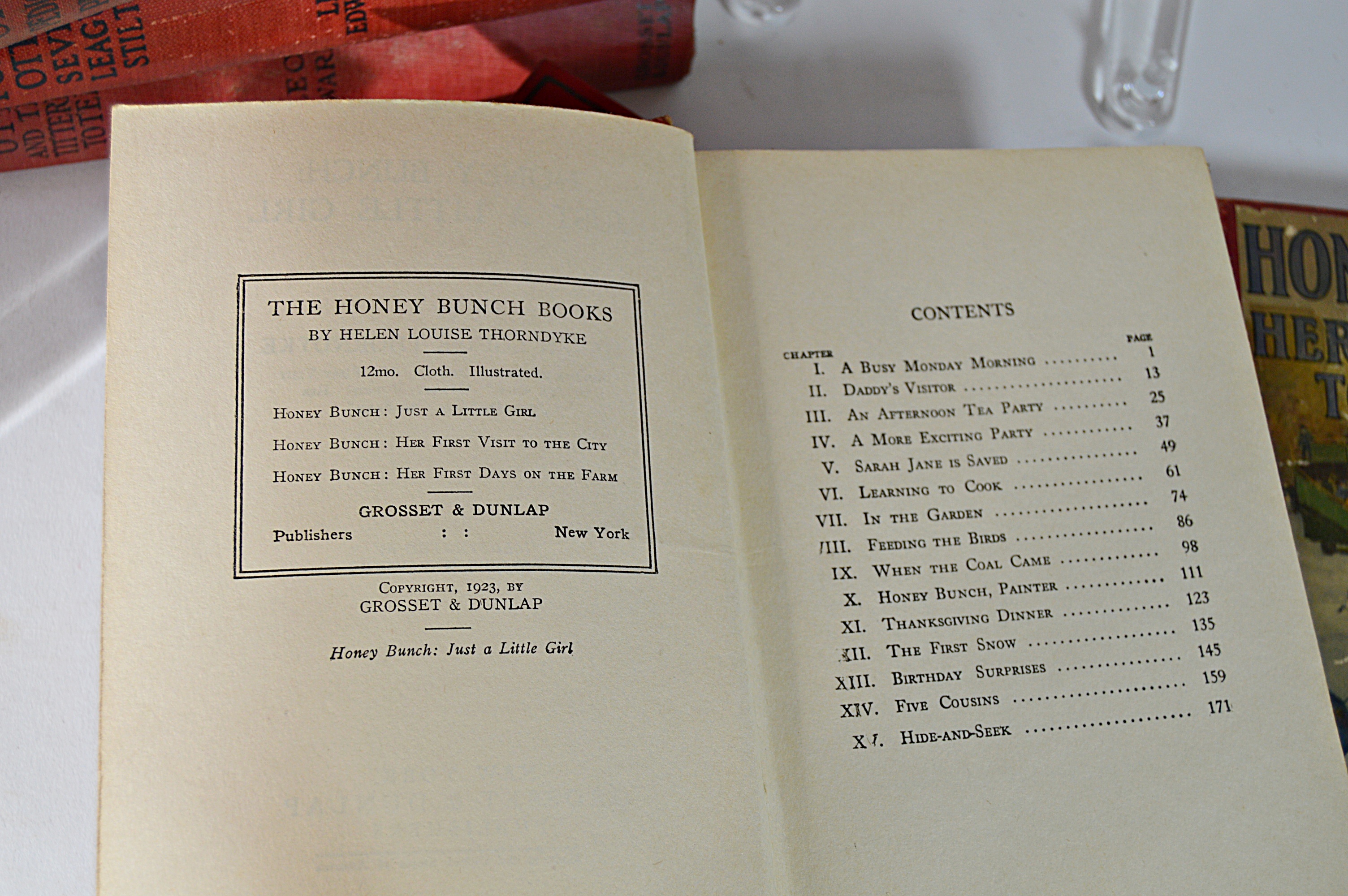 Vintage Children's Books with Honey Bunch