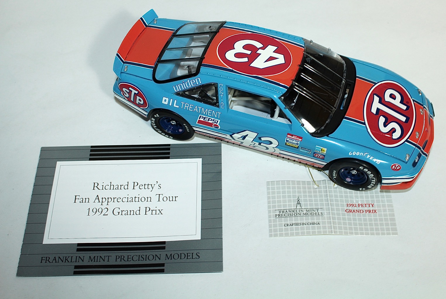 Franklin Mint Richard Petty Racing Car and Tractor Trailer Die Cast Replicas